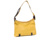 PVC Double zipper closing fashion handbag.