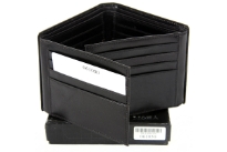 Carry your money in style. This is a genuine soft leather double bill bifold wallet. This wallet has 16 credit card slots; 2 ID windows. As this is genuine leather, please be aware that there will be some small creases and nicks in the leather but the wallet are all brand new. 