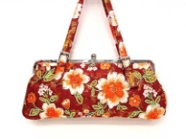 Hand Beaded Metal Frame Handbag