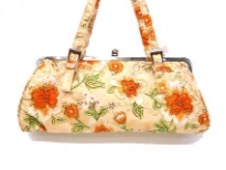 hand Beaded Metal frame handbaG