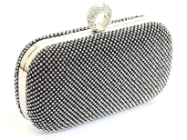 Glittering Rhinestones Evening clutch bag. Comes with metal chain.