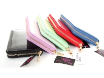 This is a perfect wallet for women. Zip around womens wallet with 8 credit card slots, 3 compartments, one zipper section for privacy/coins. 