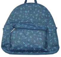 Printed denim Back Pack