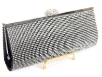 Glittering Rhinestones Evening clutch bag. Comes with metal chain