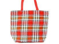 Knitted canvas tote, Top zipper closure