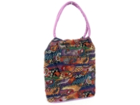 Hand beaded tote bag