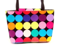 Printed Fabric Bucket Bag.<br> Made in USA