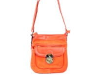 PVC messenger Bag. Top zipper closing. Back zipper pocket.