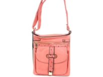 PVC Messenger Bag with front pocket. front & Back zipper pocket.Opens for inside zipper pocket with magnetic button from bottom.