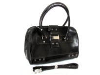 R-64 PVC Material Fashion Handbag. Top zipper closing. Shoulder strap included.