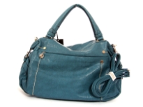 PVC Fashion Handbag.Top zipper closing. Front and Back zipper pockets.Center divider and shoulder strap.