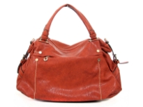 PVC Fashion Handbag. Top zipper closing. Front and Back zipper pockets. Center divider & shoulder strap

