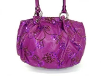 Sequined & embroidered PU Special Occasion handbag
