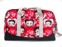 Betty Boop Pink Heart Duffle B