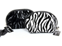 Animal Print cosmetic bag.