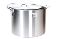 Aluminum Stock Pot - 100 QT. 3.00 MM thickness - Lid 1.4 MM