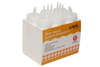 Squeeze Bottle 12 Oz. Triple Nozzle 0 White Color