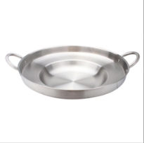 Stainless Steel Concave Comal 23 x 5.5 inches - 2.25 inches deep - thickness 1.3mm