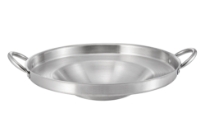 Stainless Steel Convex Comal 15.75 x 1.5 inches -thickness 1.3mm