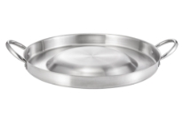 Stainless Steel Convex Comal 21 x 2.25 inches  1.3 mm thickness Comal