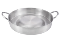 Stainless Steel Convex Comal - 23 x 4 inches- 1.3 MM Comal