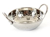 Stainless Steel Balti Dish - Hammered by Hand