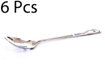 13-Inch Basting Spoon with Stainless Steel Handle, is a necessary item for any kitchen. Due to its 18-8 stainless steel construction the handle is extremely durable. This basting spoon has a holed end for hanging.