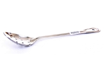 Stainless Steel 13 inches Perforated Basting Spoon.Thickness:1.2 mmWeight: 104 gms.