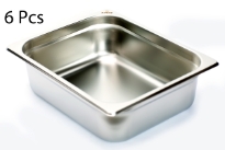 Stainless Steel 1/2 x 4" x 25 Gauge Food Pan
NSF.