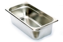 Stainless Steel 1/3 x 4" x 25 Gauge Food Pan
NSF