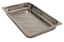 Stainless Steel Full Size Perforated Food Pan NSF 2.5 inches deep