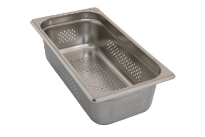 Stainless Steel 1/3 size 4 inch deep perforated steam table pan