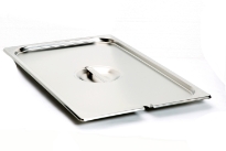Stainless Steel 1/1 25 Gauge Steam Food Pan cover with Notch