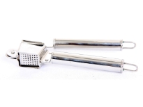 Stainless Steel Garlic Press. Made in India Weight: 166 gms.