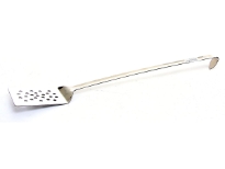 Stainless Steel 19 inches Professional Perforated Turner.Thickness:1.4 mmWeight: 184 gms