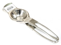 Stainless Steel Citrus Hand Press
No electricity or batteries required. This manual lemon squeezer enables you to enjoy lemon/lime juice right away. The squeezer is approximately 8-1/2 inches long and features a basket that filters pulp and pits. Simply grip and press to enjoy the zesty aroma.