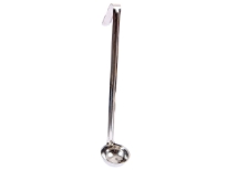One piece stainless steel 1 Oz. measuring ladle. Made in IndiaThickness: 0.9 mmWeight: 60 gms.Length: 12 Inches