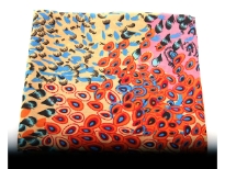 100% polyester multi print scarf