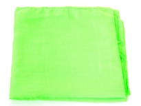 100% polyester solid color scarf in Green color. Hand washable. Made in India. Size is 72x40 inches approximately.