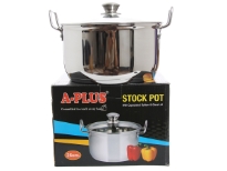 Stainless Steel Stock Pot with Capsulated Bottom & Glass Lid
