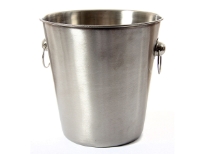 Stainless Steel 8.5 inches Matt Finish Wine Bucket. Made in India