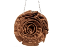 Rose Flower (Both sides)satin Evening bag