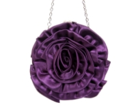 Rose Flower (Both Sides) Satin Evening Bag