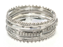 Metal bangles( 9 pieces set)