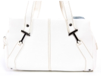 Faux Leather Double Handle Fashion Handbag