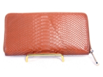 Genuine Leather all round zipper ladies wallet