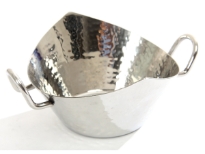Hammered Stainless Steel Bread Basket