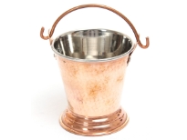 Stainless Steel Double walled hammered copper Vertical Balti Dish