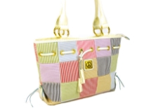 Designer Inspired Peace Sign Patch Handbag