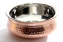 Hammered stainless steel double copper plated Morrocan Bow.